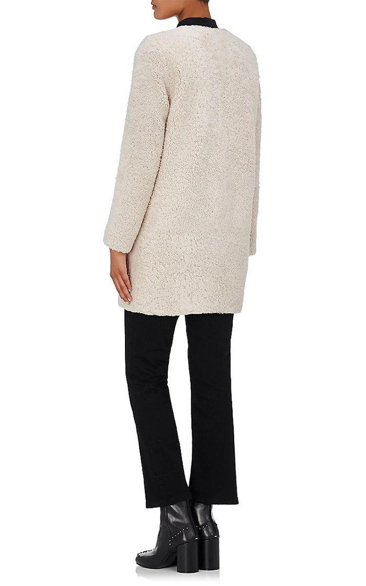 商品Barneys New York|Shearling Cocoon Coat,价格¥18554,第4张图片详细描述