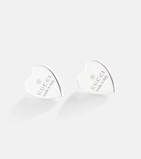 商品Gucci|Sterling silver heart earrings,价格¥3222,第4张图片详细描述