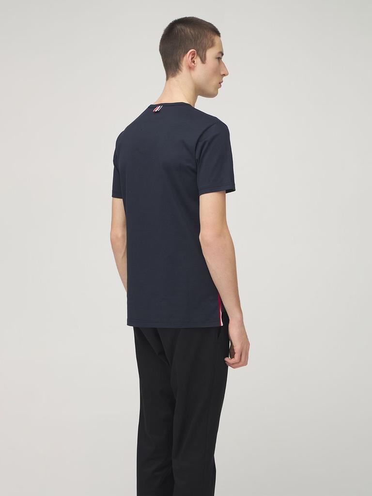 商品Thom Browne|Striped Pocket Cotton Jersey T-shirt,价格¥2579,第4张图片详细描述