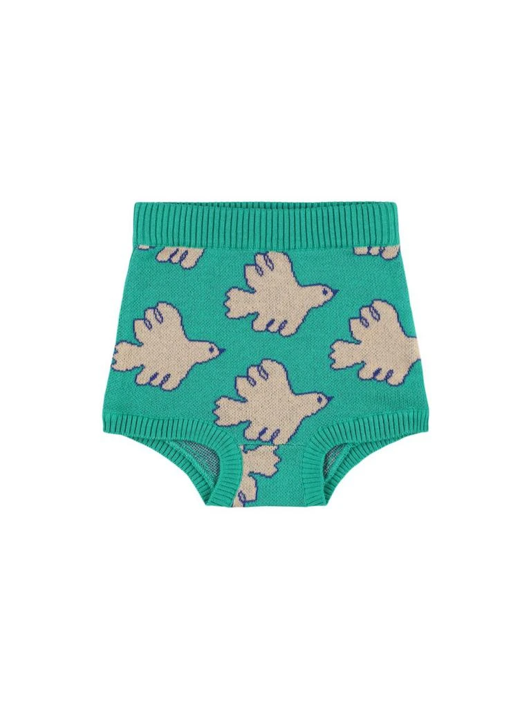 商品TINY COTTONS|Intarsia Doves Cotton Knit Diaper Cover,价格¥192,第1张图片