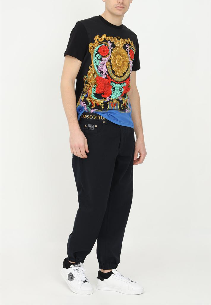 VERSACE JEANS COUTURE Trousers Unisex Black商品第1张图片规格展示