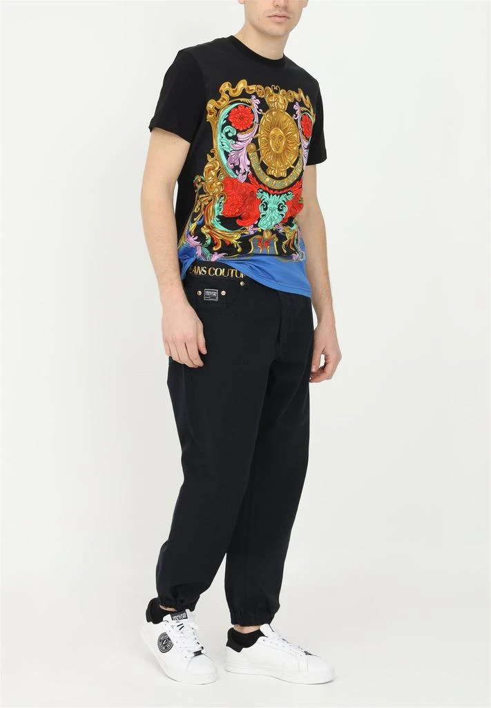 商品Versace|VERSACE JEANS COUTURE Trousers Unisex Black,价格¥1970,第1张图片