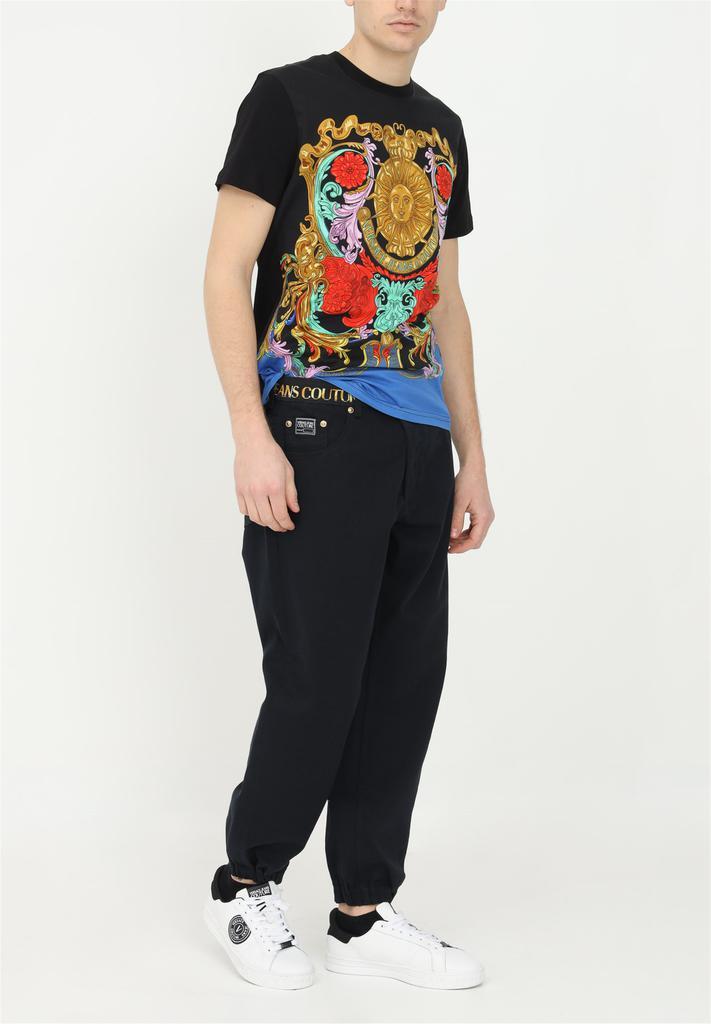 商品Versace|VERSACE JEANS COUTURE Trousers Unisex Black,价格¥1865,第1张图片