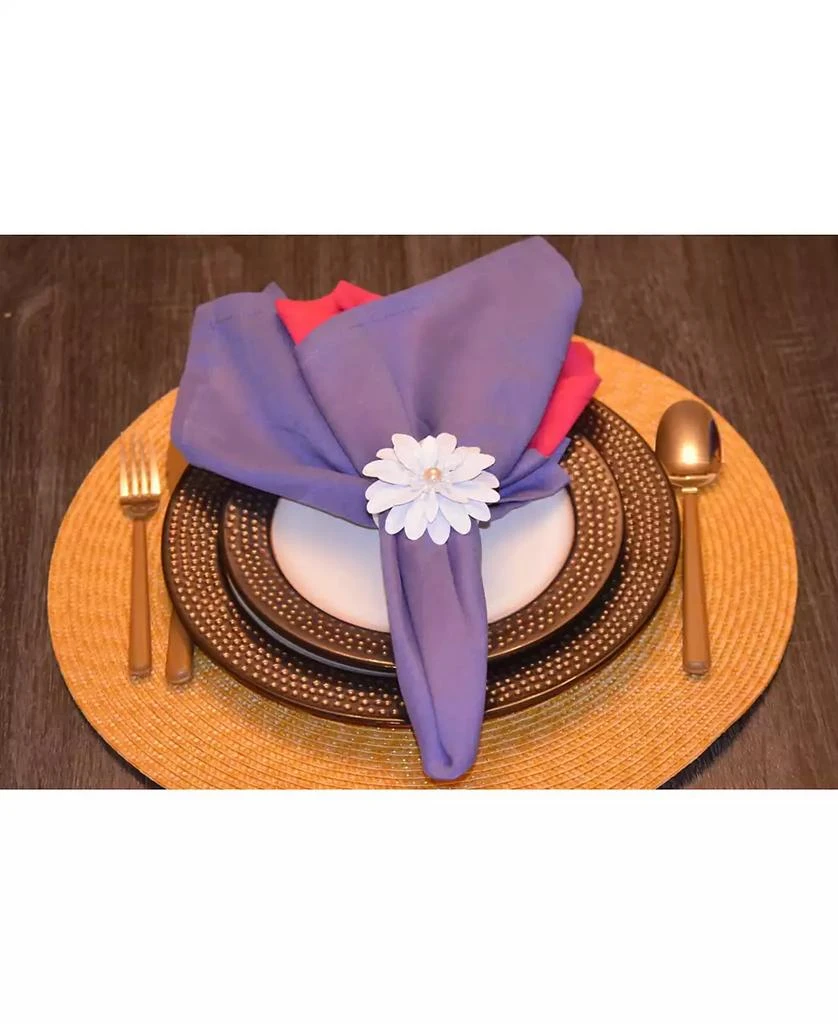 White Pearl Flower Napkin Ring 商品