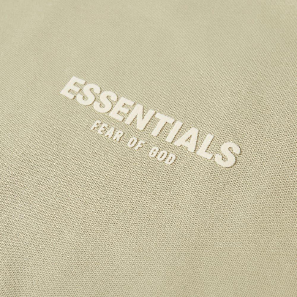 商品Essentials|Fear of God ESSENTIALS Long Sleeve Logo Tee - Wheat,价格¥409,第5张图片详细描述