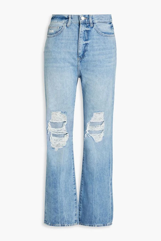 商品DL1961|Emilie distressed high-rise straight-leg jeans,价格¥730,第1张图片
