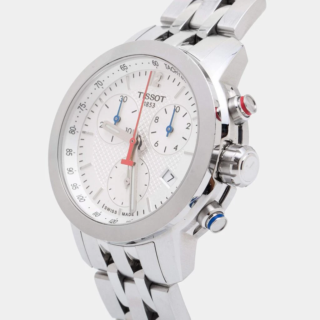 商品[二手商品] Tissot|Tissot Silver White Stainless Steel PRC 200 NBA Special Edition T055.217.11.017.00 Women's Wristwatch 35 mm,价格¥3013,第2张图片详细描述