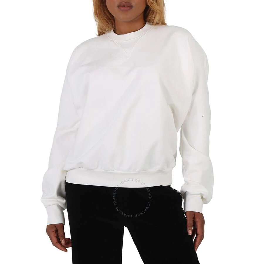 商品MAISON MARGIELA|Maison Margiela Ladies White Oversized Sleeves Sweatshirt,价格¥761,第1张图片