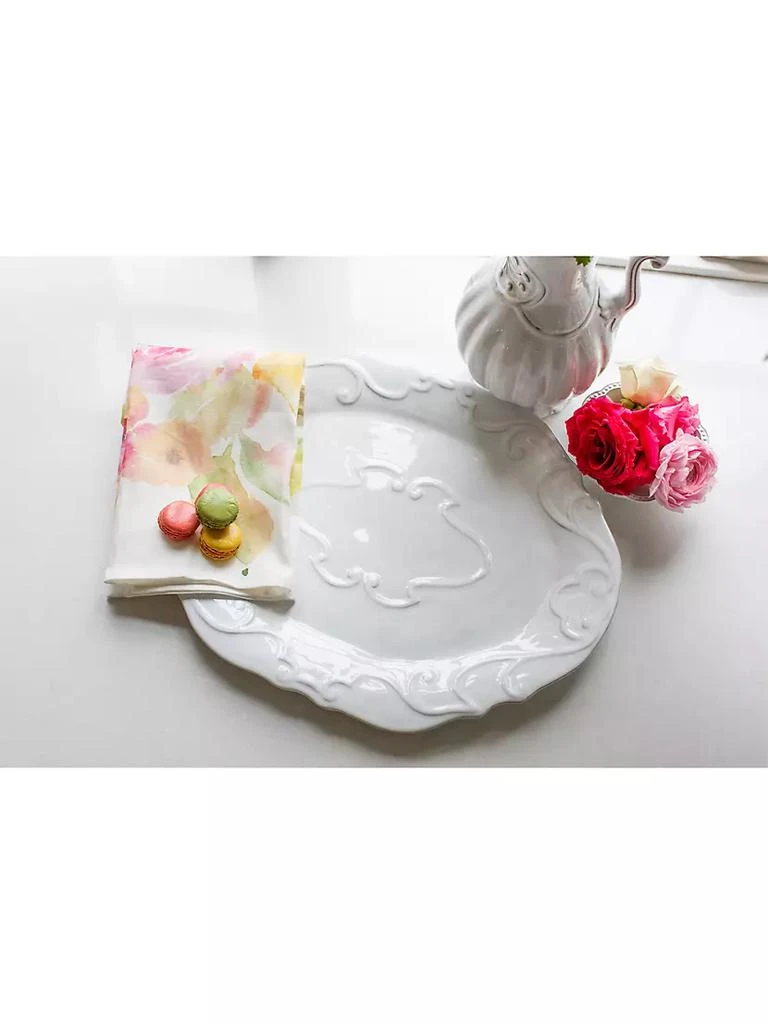 商品Arte Italica|Bella Bianca Ribbon Oval Platter,价格¥1342,第2张图片详细描述