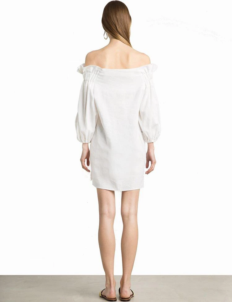 商品Pixie Market|Larkin Linen OTS Ring Tie Dress,价格¥599,第3张图片详细描述