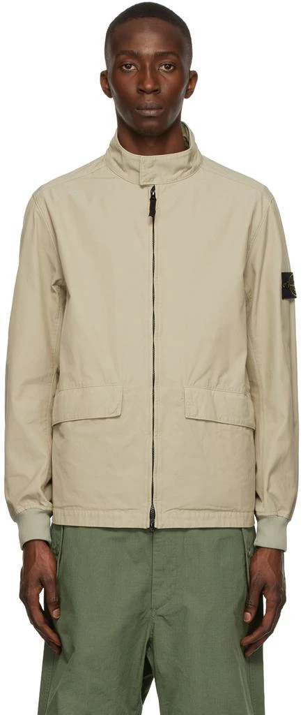 商品Stone Island|Beige Batavia Jacket,价格¥3326,第1张图片