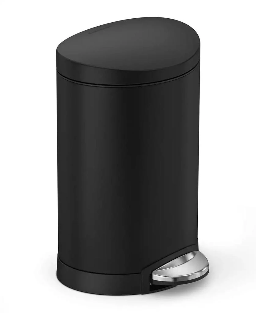 商品simplehuman|6 Liter Semiround Step Trash Can,价格¥312,第1张图片