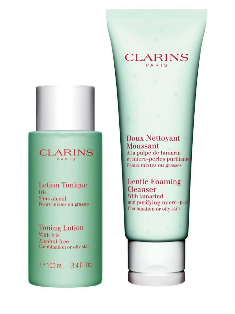 商品Clarins|Foaming Cleanser & Toning Lotion Gift Set for Combination or Oily Skin,价格¥211,第1张图片