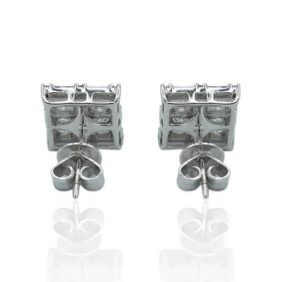 商品Tresorra|18K White Gold Diamond Stud Earrings,价格¥12000,第3张图片详细描述