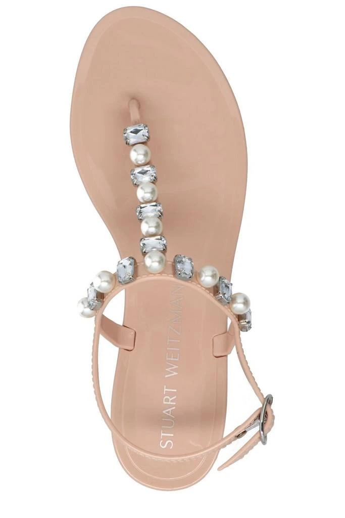 商品Stuart Weitzman|Stuart Weitzman Goldie Embellished Jelly Sandals,价格¥1616,第3张图片详细描述