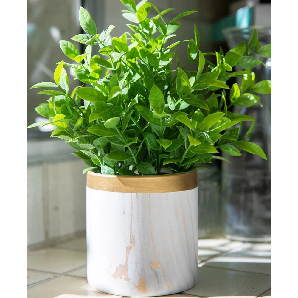 商品Flora Bunda|Tea Leaf in Ceramic Pot, 4.5",价格¥673,第3张图片详细描述