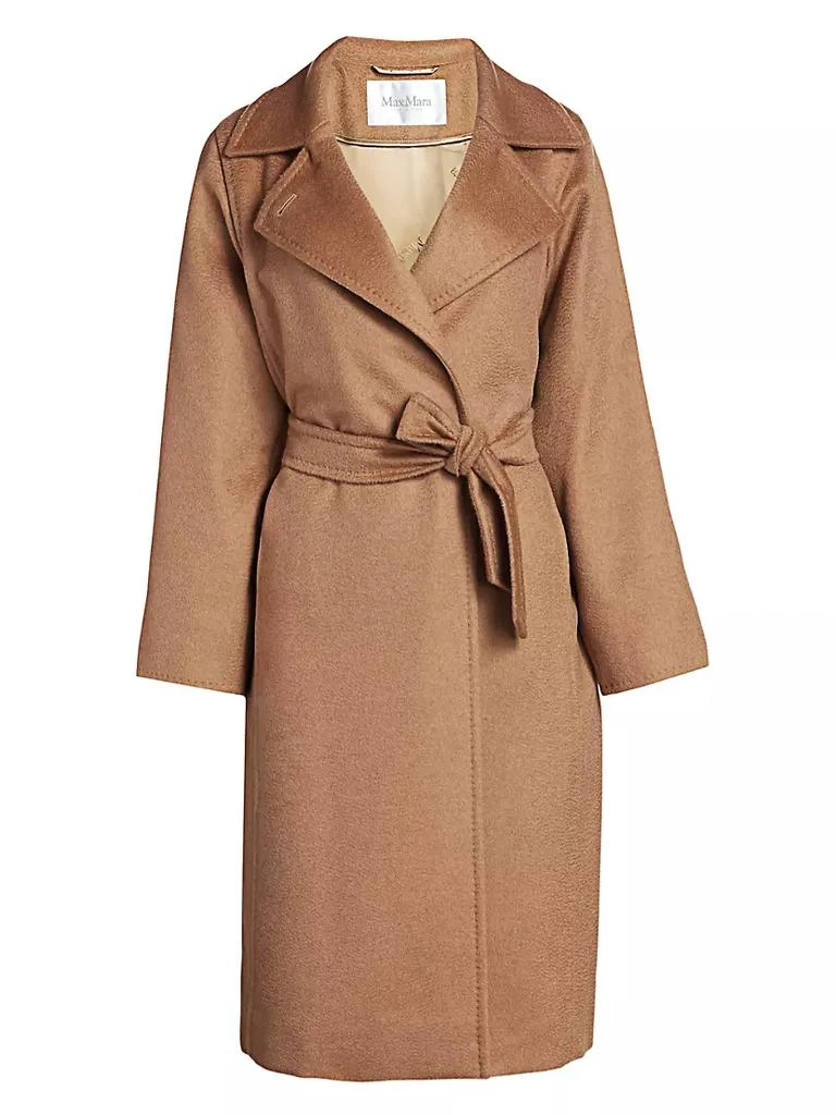 商品Max Mara|Manuela Icon Camel Hair Wool Wrap Coat,价格¥25444,第1张图片