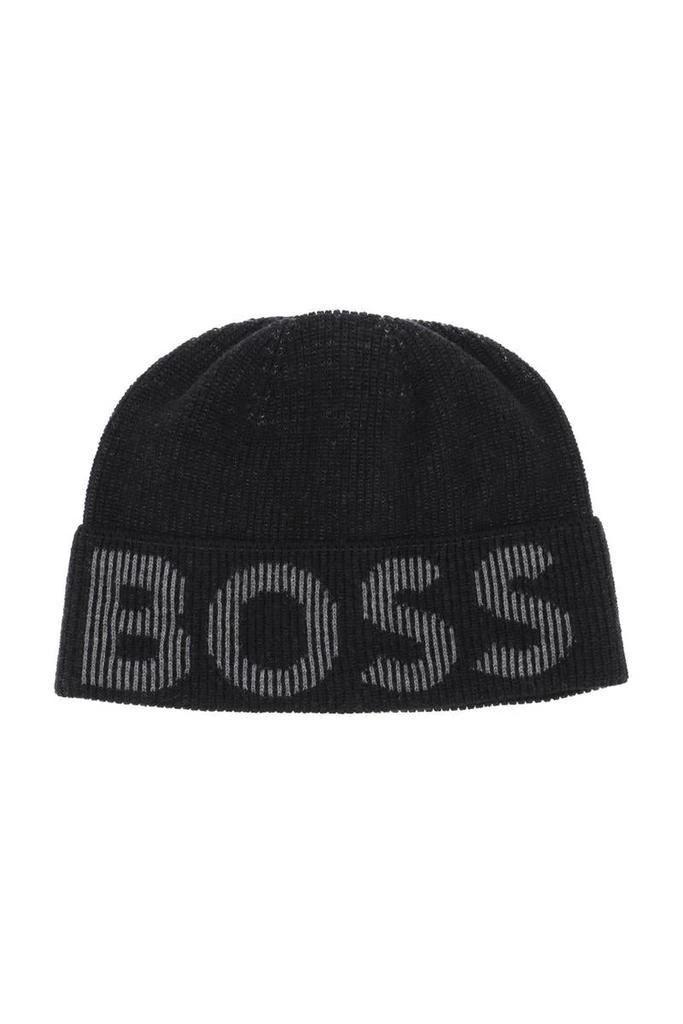 商品Hugo Boss|Boss lamico logo beanie,价格¥456,第1张图片