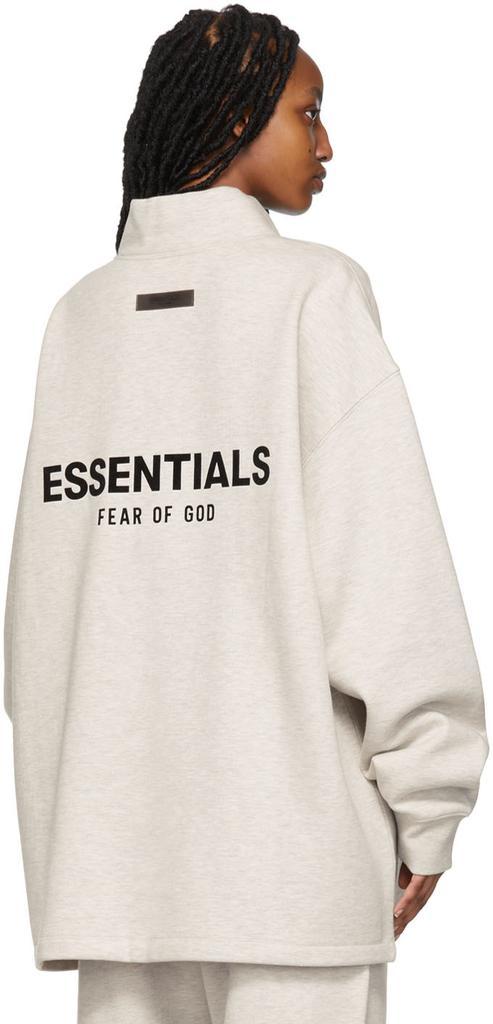 商品Essentials|Off-White Relaxed Mock Neck Sweatshirt,价格¥602,第5张图片详细描述