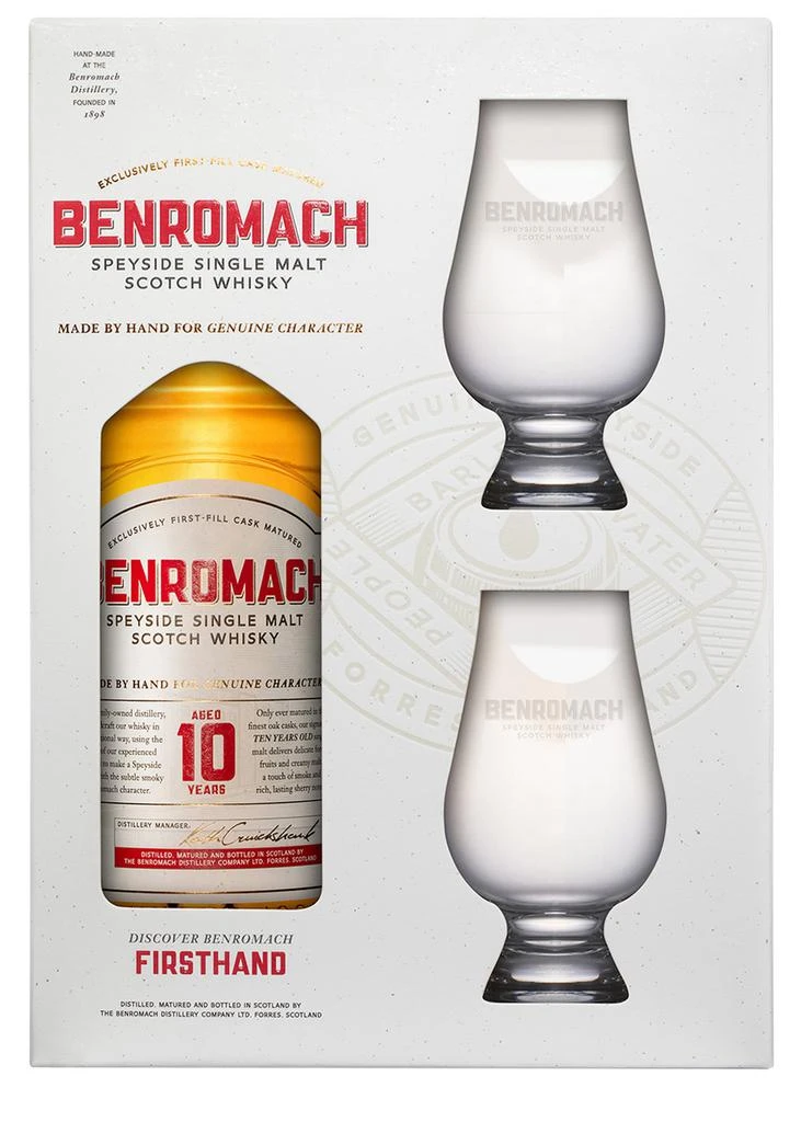 商品BENROMACH|10 Year Whisky with Glasses Set,价格¥557,第1张图片