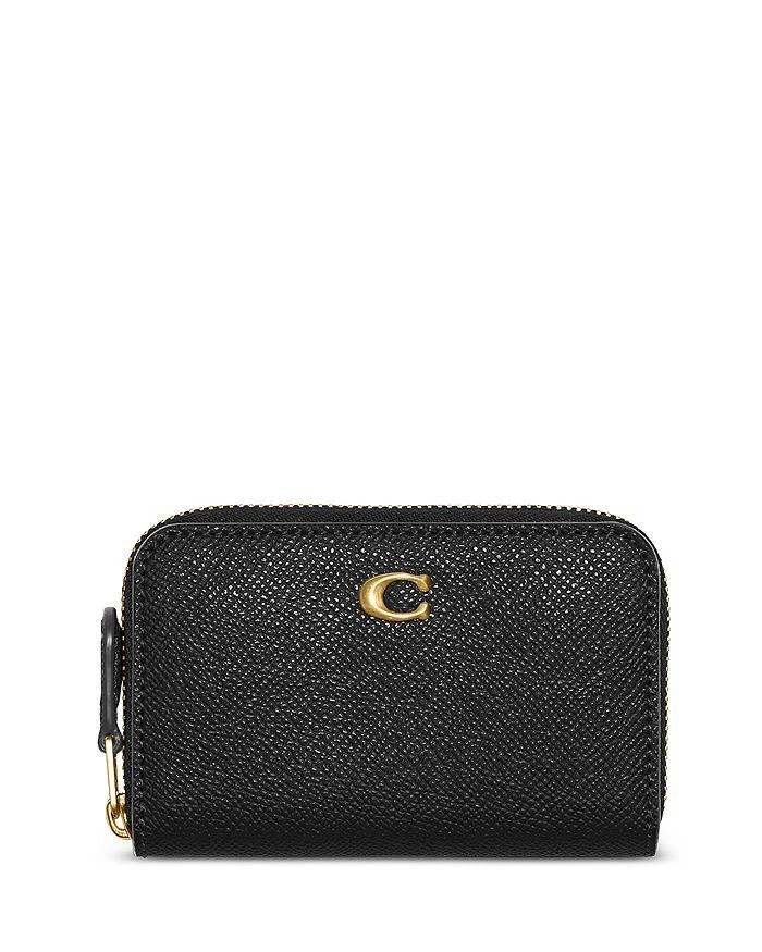 商品Coach|Zip Around Small Leather Card Case,价格¥554,第1张图片详细描述