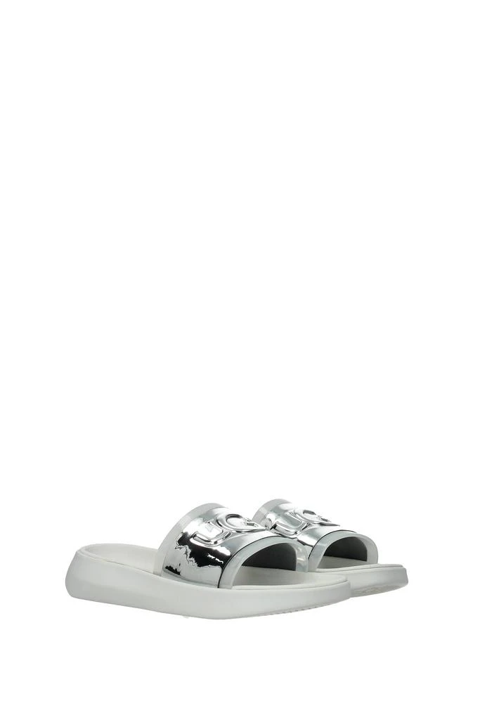 商品UGG|Slippers and clogs hilama slide Eco Leather Silver,价格¥420,第2张图片详细描述