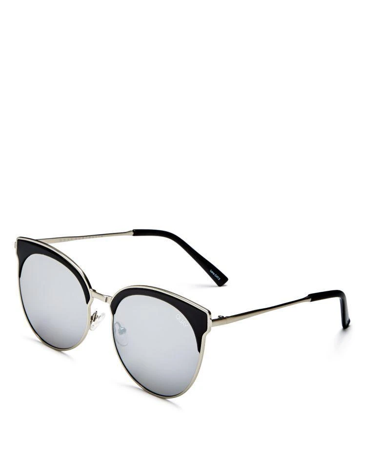 商品Quay|Women's Mia Bella Mirrored Round Sunglasses, 56mm,价格¥408,第3张图片详细描述