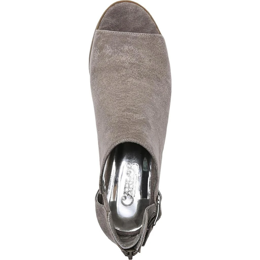 商品CARLOS by Carlos Santana|Carlos by Carlos Santana Womens Della  Faux Leather Peep Toe Ankle Boots,价格¥154,第3张图片详细描述
