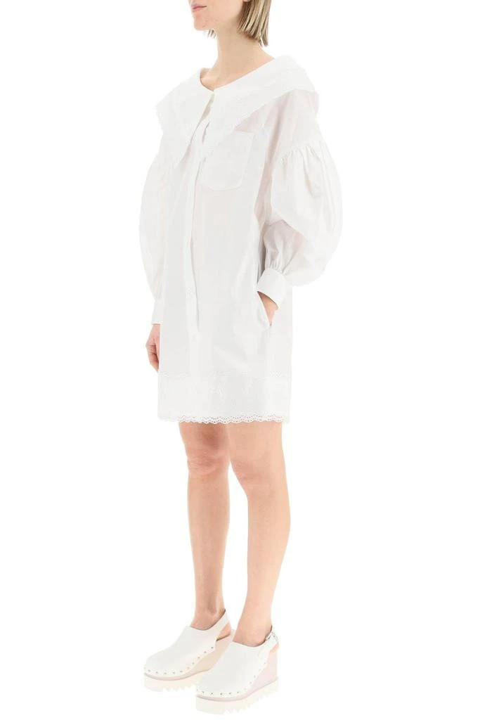 商品Simone Rocha|SHIRT DRESS WITH EMBROIDERED FLAT COLLAR,价格¥2243,第5张图片详细描述