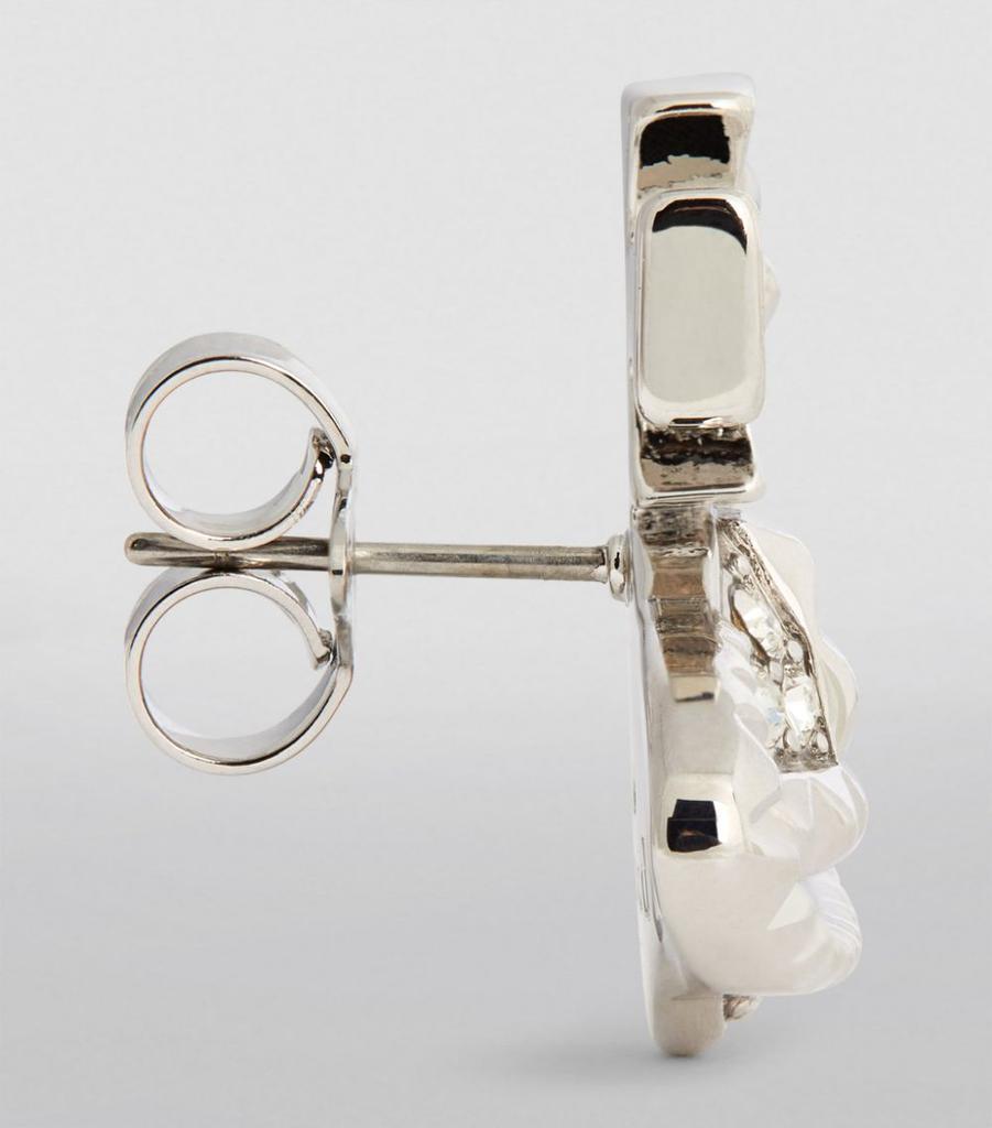 商品Vivienne Westwood|Crystal Mayfair Bas Relief Earrings,价格¥674,第5张图片详细描述