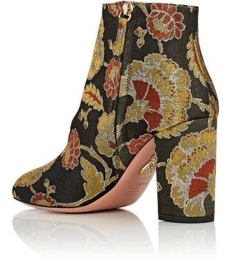 商品Aquazzura|Brooklyn Jacquard Ankle Booties,价格¥2447,第3张图片详细描述