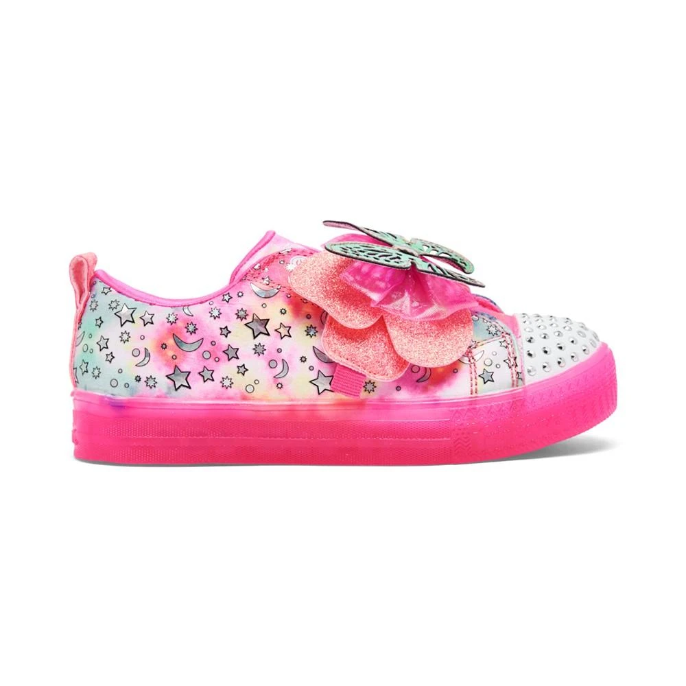 商品SKECHERS|Little Girls Twinkle Toes- Shuffle Brights Stay-Put Light-Up Casual Sneakers from Finish Line,价格¥266,第2张图片详细描述