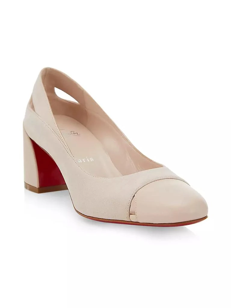 商品Christian Louboutin|Miss Duvette 55MM Suede Cut-Out Pumps,价格¥6997,第2张图片详细描述