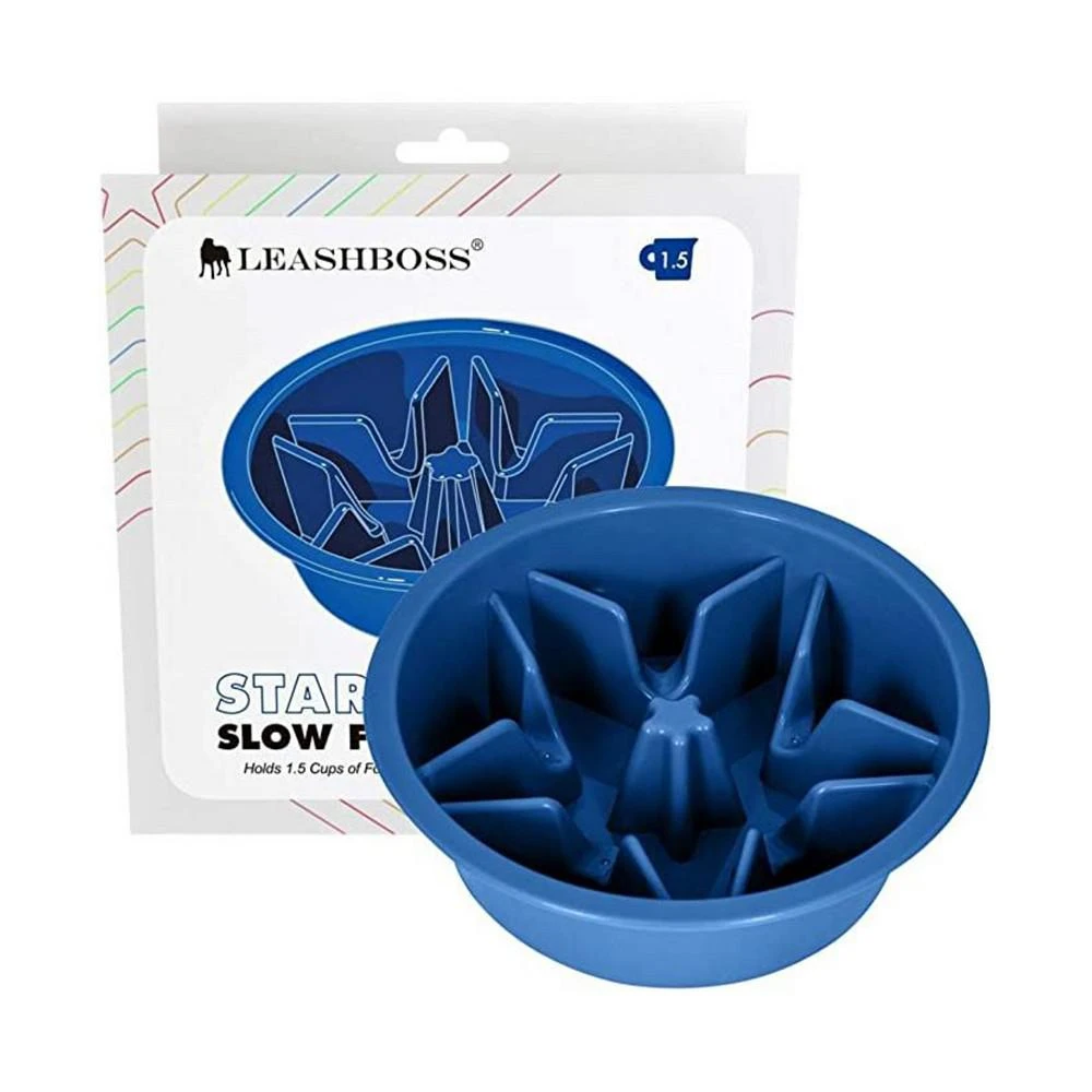 商品Leashboss|Elevated Slow Dog Feed Bowl - 1.5 Cup,价格¥112,第1张图片