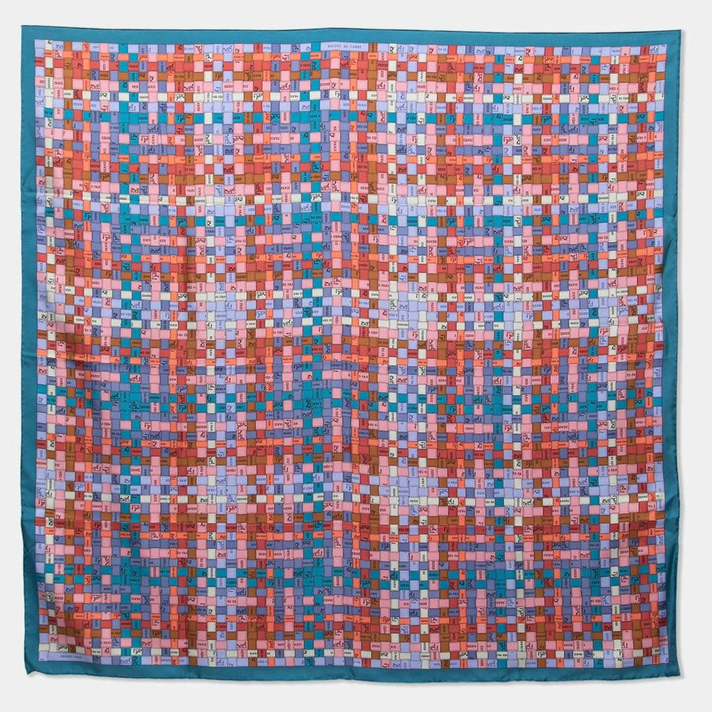 商品[二手商品] Hermes|Hermès Multicolor Bolduc au Carre Silk Scarf,价格¥3341,第1张图片