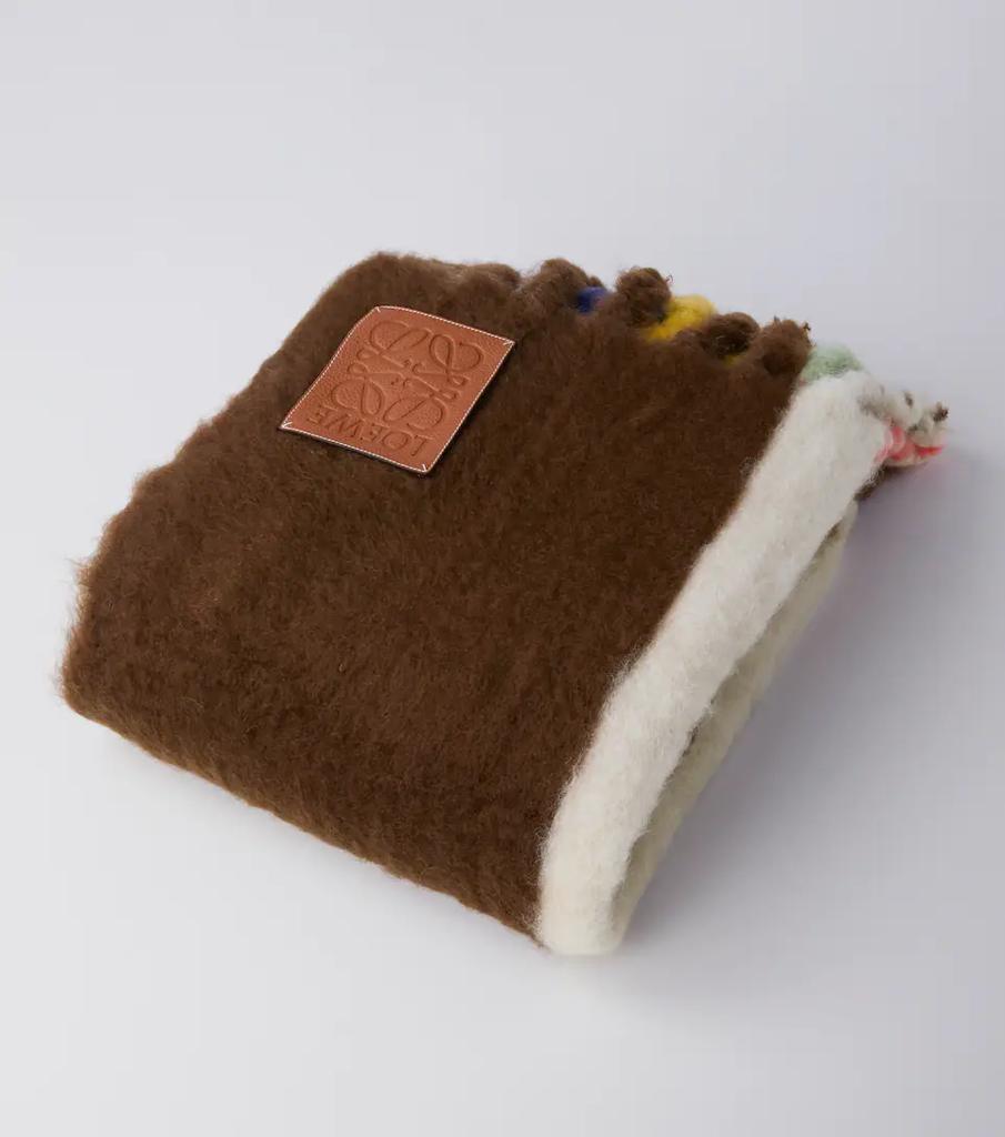 商品Loewe|条纹马海毛羊毛混纺毯子,价格¥9400,第7张图片详细描述