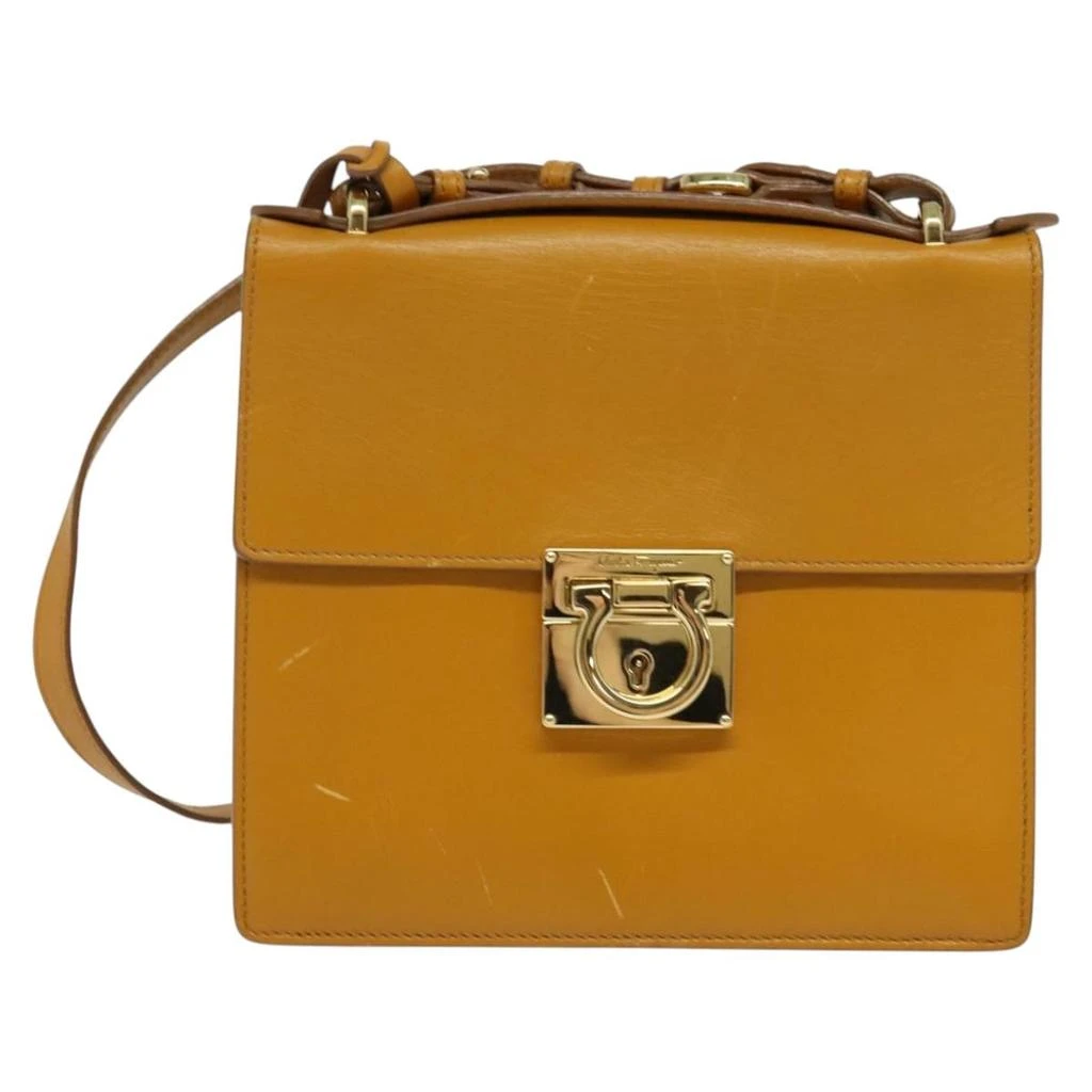 商品[二手商品] Salvatore Ferragamo|Gancini Leather Shoulder Bag (Pre-Owned),价格¥3476,第1张图片