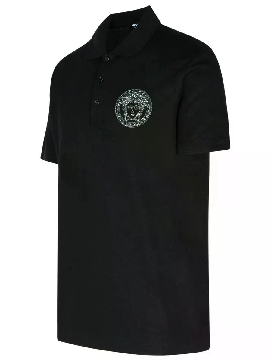 商品【商品预售7天】 Versace|Versace 男士POLO衫 10139061A123451B000-1 黑色,价格¥3947,第3张图片详细描述