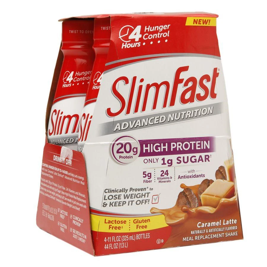 商品SlimFast Advanced Nutrition|High Protein Meal Replacement Shake Caramel Latte,价格¥63,第1张图片