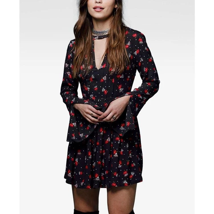 商品Free People|Tegan Printed Cutout Mini Dress,价格¥434,第2张图片详细描述