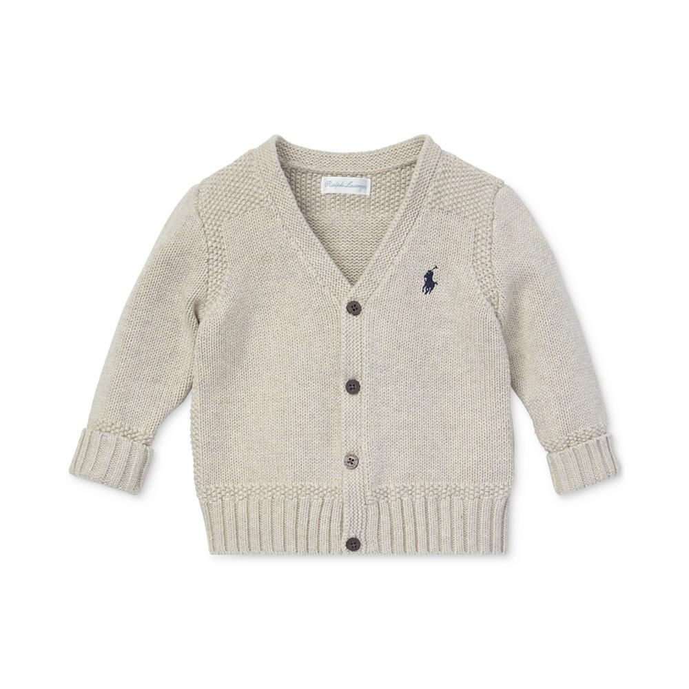 Polo Ralph Lauren | Baby Boys Combed Cotton V-Neck Cardigan 364.41元 商品图片