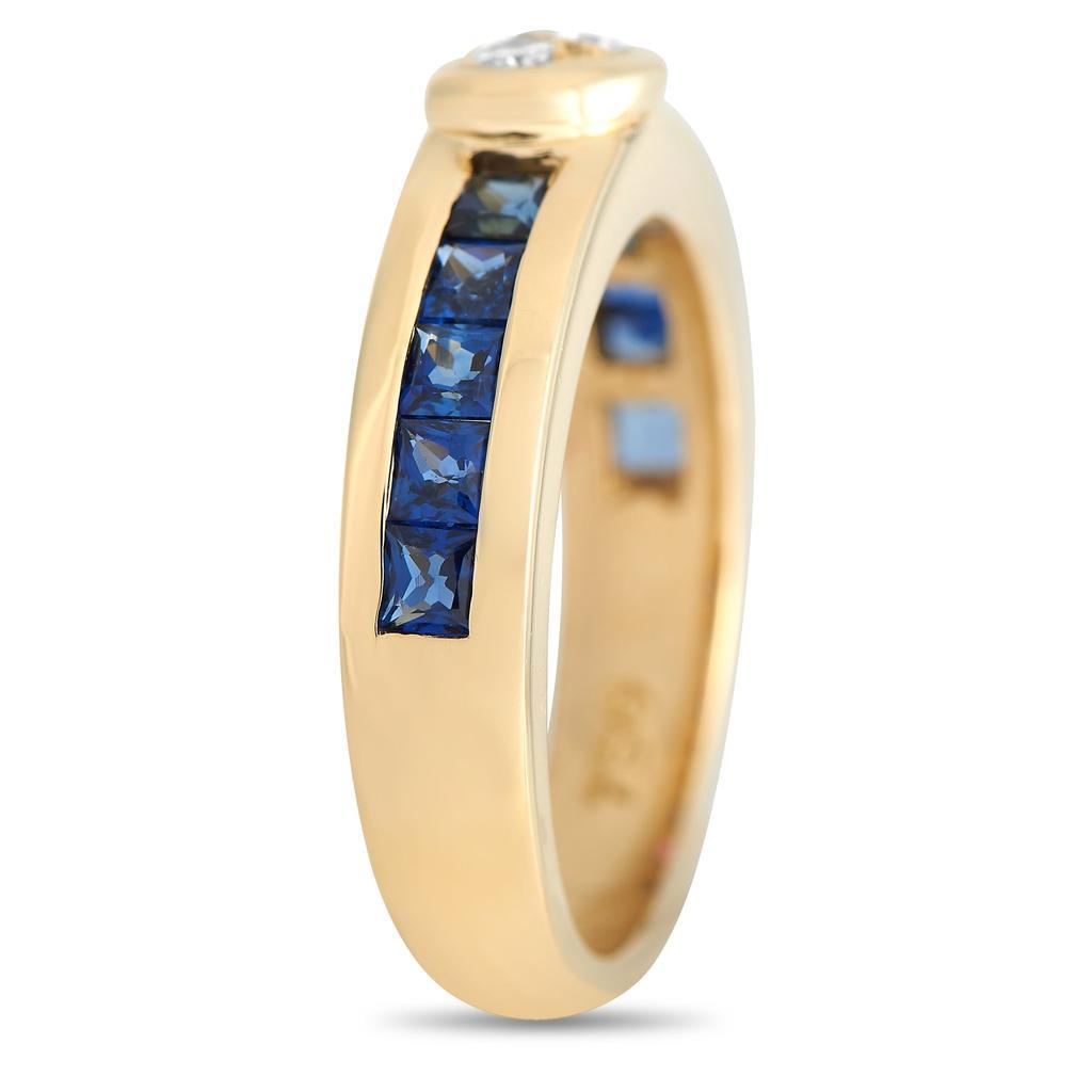 商品[二手商品] Tiffany & Co.|Tiffany & Co. 18K Yellow Gold Diamond and Sapphire Ring,价格¥12543,第4张图片详细描述