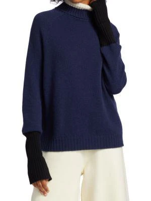 商品Majestic|Colorblock Turtleneck Sweater,价格¥1344,第1张图片
