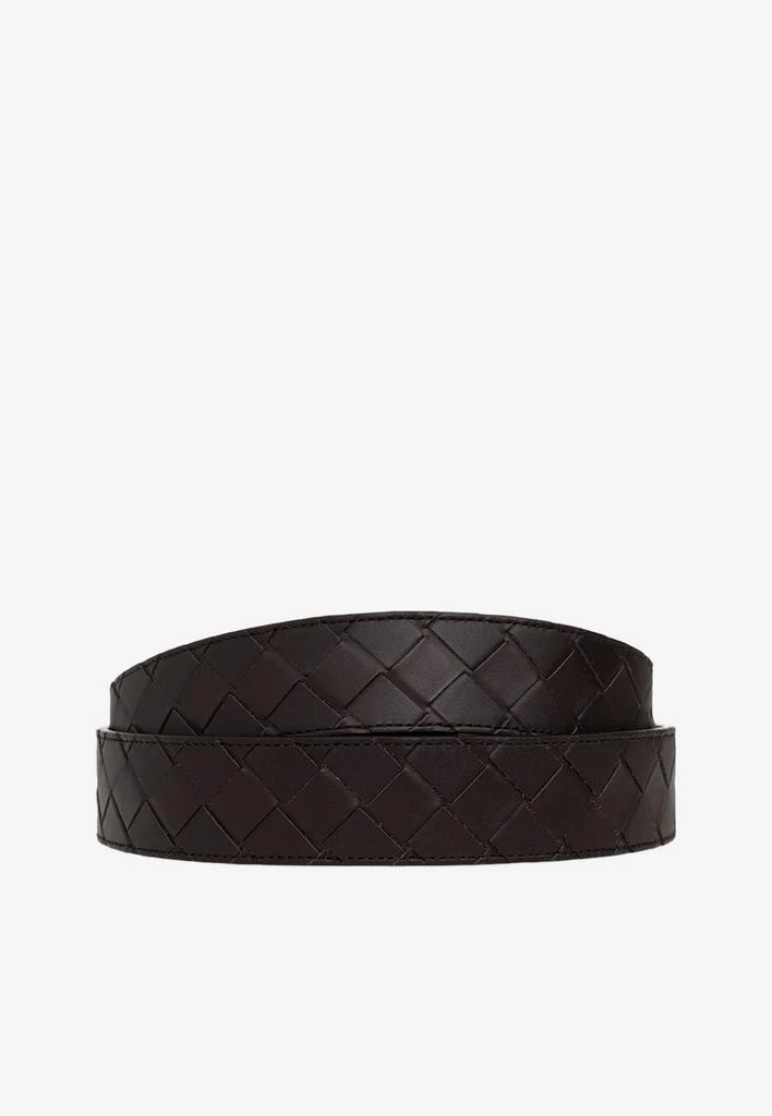 商品Bottega Veneta|Rectangle Buckle Belt in Intrecciato Leather,价格¥4575,第3张图片详细描述