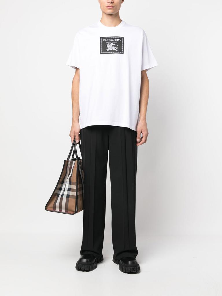 BURBERRY - Printed Cotton T-shirt商品第4张图片规格展示