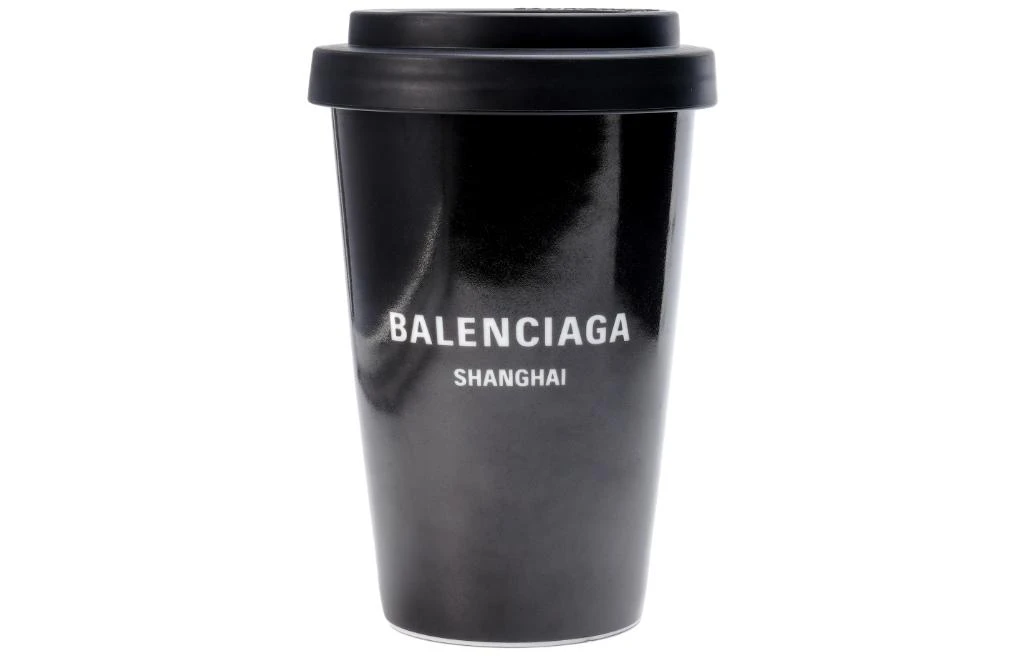 商品[国内直发] Balenciaga|Shanghai 陶瓷咖啡杯实用 黑色 300ml,价格¥1590,第1张图片