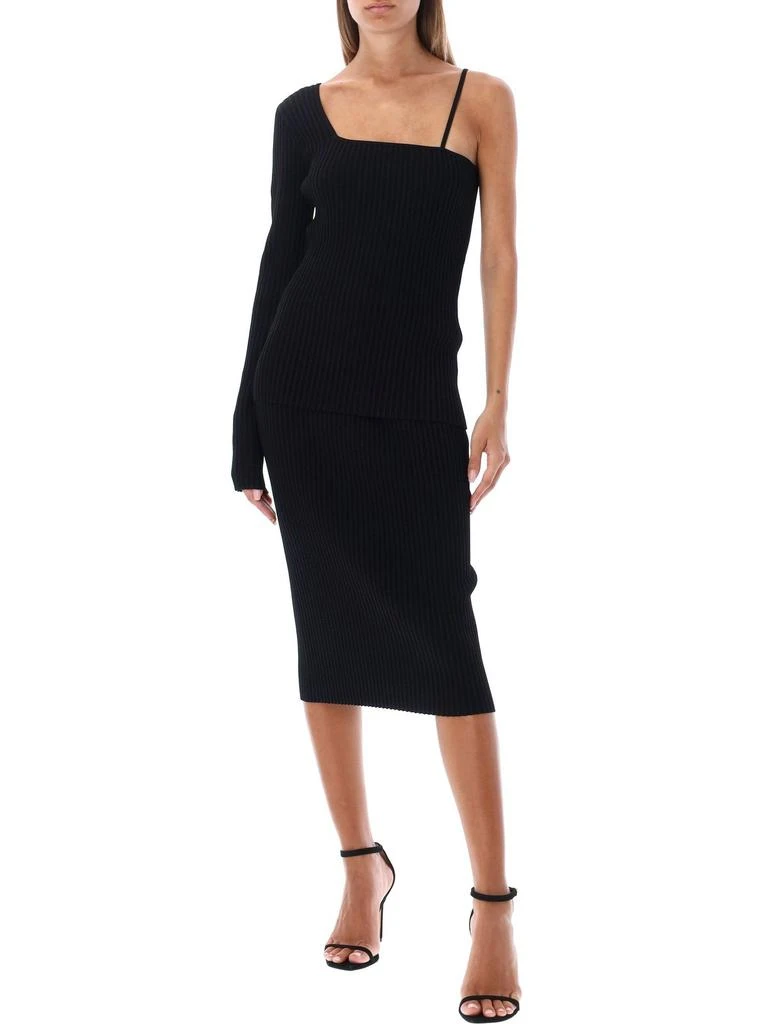 商品Helmut Lang|Helmut Lang One-Shoulder Ribbed Knitted Top,价格¥2254,第4张图片详细描述