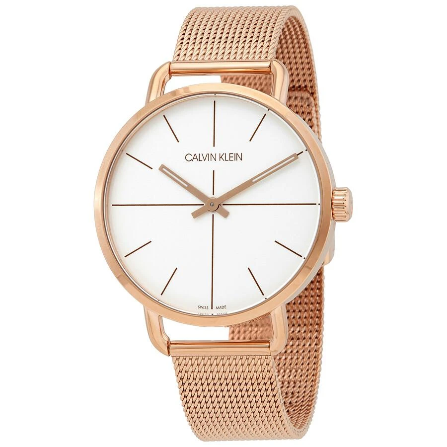 商品Calvin Klein|Calvin Klein Even Quartz Silver Dial Ladies Watch K7B21626,价格¥369,第1张图片