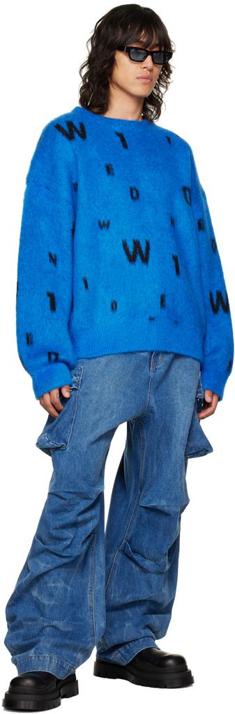 Blue Lettering Sweater商品第4张图片规格展示