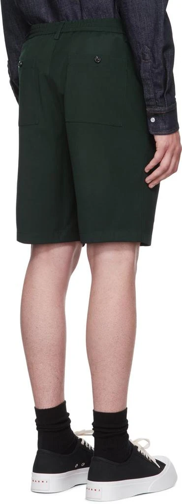 商品AMI|Green Wool Shorts,价格¥717,第3张图片详细描述